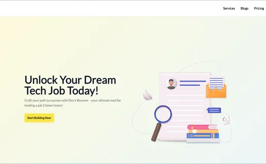 Devs Resume Automated Developer Profile Platform project evidence