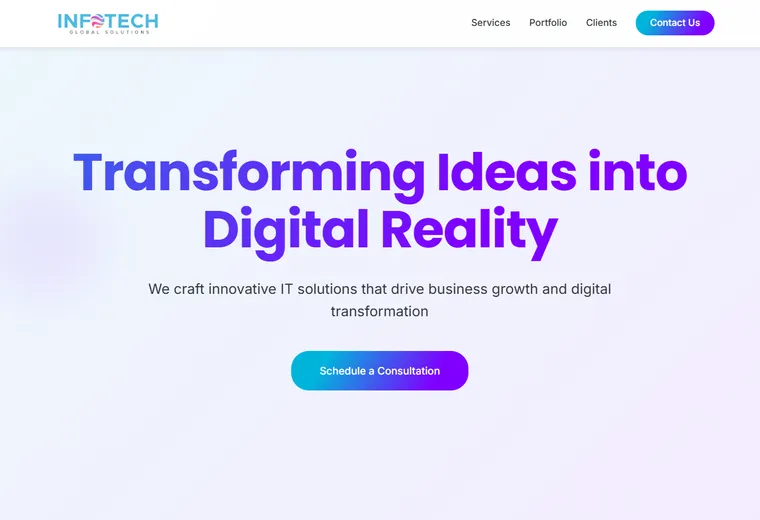 InfotechGS Cybersecurity & IT Consulting Website