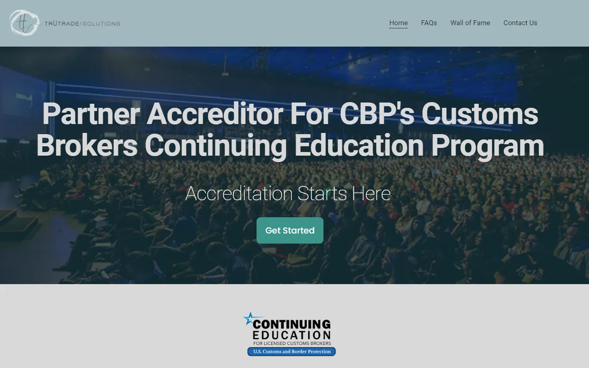 TruTrade certification website interface